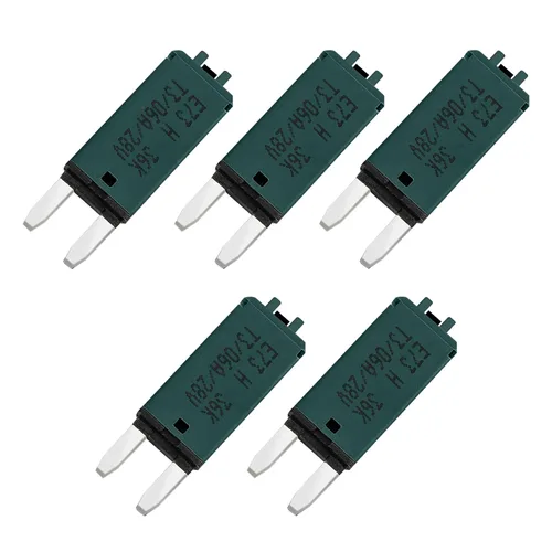Vista 27 de GLOSO Disyuntores E73 Mini ATM 5 Amp Restablecimiento manual (T3) - 1 paquete (5A)