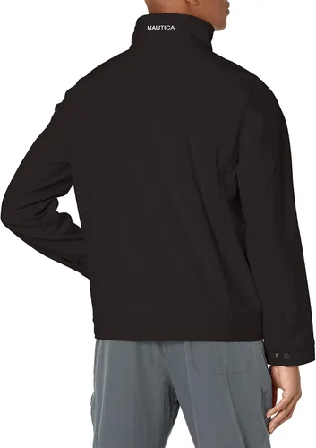 Vista 2 de Nautica Chaqueta cortavientos Softshell para hombre, resistente al agua y al viento