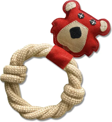 Vista 11 de Juguete de cuerda de hueso para perros, perfecto para perros XS - SM Juguetes duraderos para perros Estimulación interactiva y mental Hecho a