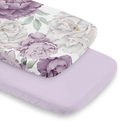 Vista 7 de Sweet Jojo Designs Sábanas ajustables para cuna de bebé (rosa sólido) para niñas, guardería infantil, habitación de niños pequeños - Tamaño estándar