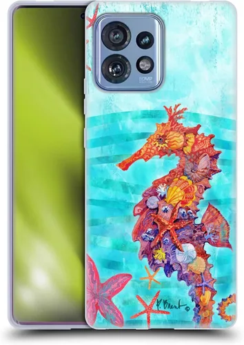 Vista 9 de Head Case Designs Officially Licensed Paul Brent Agate Mermaid Coastal Soft Gel Case Compatible with Moto Edge 40 Pro/Plus 2023