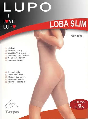 Vista 3 de Lupo Loba - Brasileña para mujer con control firme, S, Beige