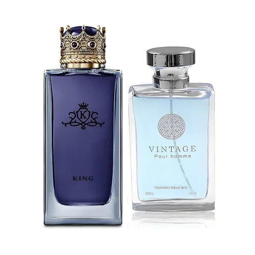 Vista 9 de King&1 Billion Lucky Men Colonia Set Eau De Parfum Spray para hombres, notas afrutadas enriquecidas por una fuerte fragancia a base de madera, ideal