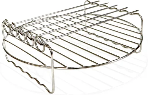Vista 6 de Estante de doble capa para freidora de aire, accesorios para freidora de aire, estante multiusos que se adapta a la mayoría de 3.7 cuartos de galón