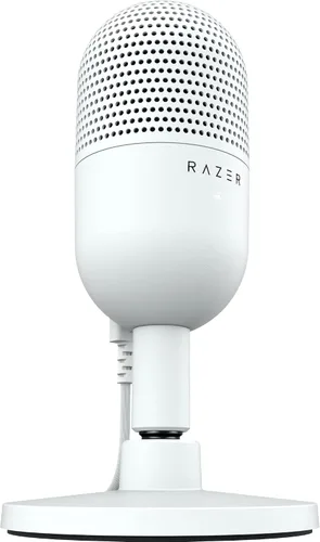 Vista 8 de Razer Seiren V3 Mini micrófono USB: micrófono condensador supercardioide, sensor de toque para silenciar con indicador LED, amortiguador
