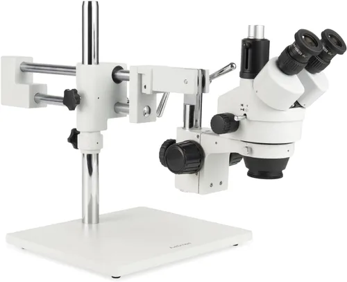 Vista 3 de AmScope Microscopio estéreo trinocular 3.5X-90X con luz de anillo de 4 zonas 144 LED + cámara de 5MP