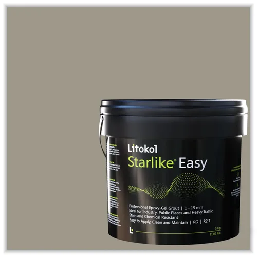 Vista 11 de Starlike Easy 04 Pomice di Lipari 11lbs de lechada epoxi de dos componentes, fórmula de lechada impermeable para azulejos y mosaicos, piscinas y uso
