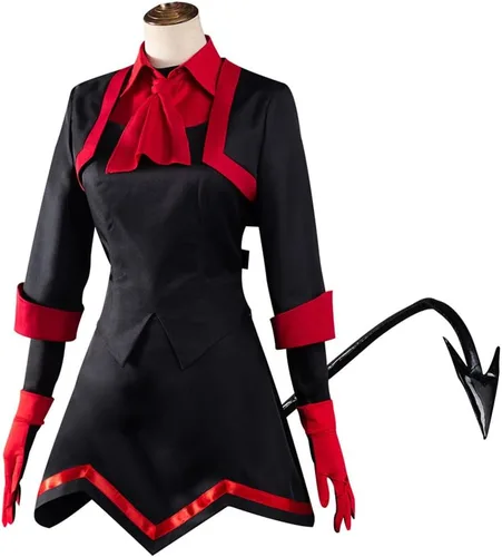 Vista 3 de Helltaker Lucifer The Maid Demon - Disfraz de cosplay para Halloween y carnaval