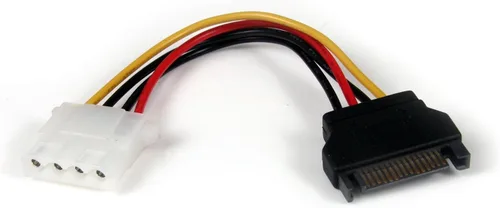 Vista 6 de StarTech - Cable divisor de alimentación en Y, LP4 a 2 x SATA (PYO2LP4SATA) Molex a Dual SATA Power Splitter, Molex a Dual SATA Adaptador Divisor
