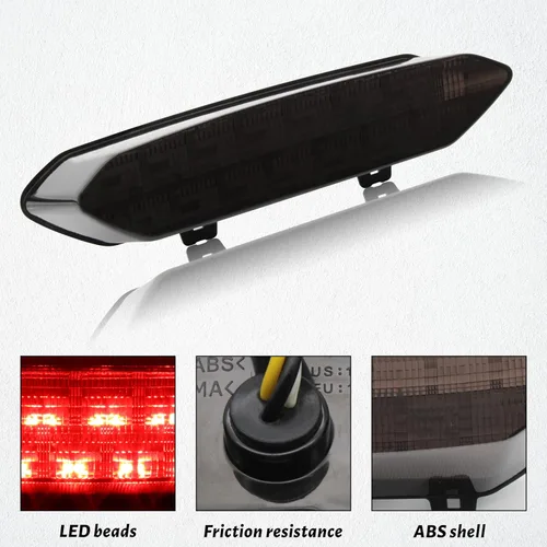 Vista 3 de Luces traseras LED ahumadas de freno para Raptor, luz trasera de freno para Yamaha Raptor 700R 700 2006-2018 / YFZ450R YFZ450X YFZ 450R 450X 450X