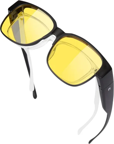 Vista 4 de BIRCEN Ajuste polarizado sobre gafas de sol uso sobre gafas de sol envolventes para hombres y mujeres, protección UV