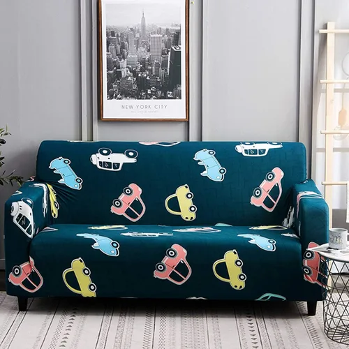 Vista 12 de IMYOGI Funda de sofá de alta elasticidad estampada, funda de elastano elástica para sofá de esquina, lavable para 3 cojines, protector de muebles