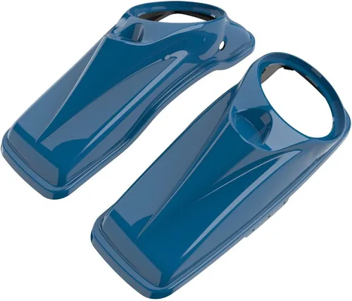 Vista 85 de Tapas para bocinas de motocicleta aptas para 2014+ Harley Touring Hard Saddle Bags - Whisky ámbar, 8 pulgadas Amber Whiskey