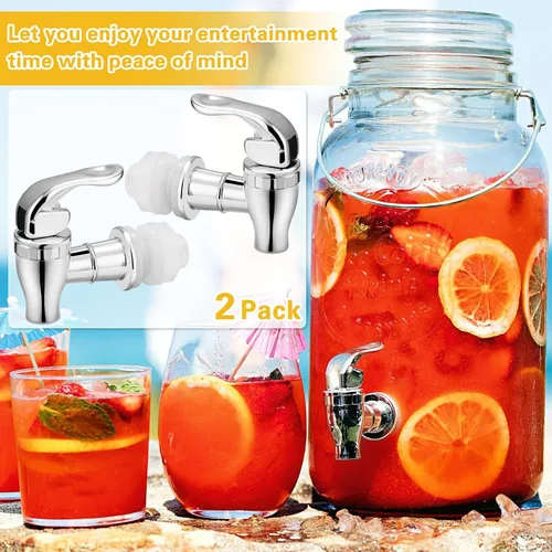 Vista 7 de Boquilla de repuesto para dispensador de bebidas para grifo dispensador de bebidas, grifo estilo empuje para jarra dispensadora de bebidas, grifo