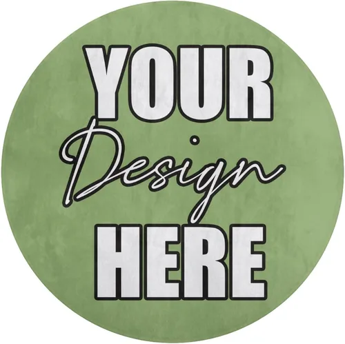 Vista 10 de Alfombra redonda personalizada para añadir tu propio texto/imagen/logotipo/foto, tapete antideslizante personalizado para puerta, alfombra de área