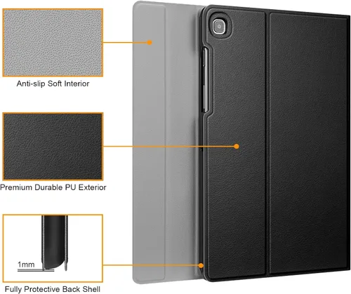 Vista 7 de FINTIE Funda de teclado para Samsung Galaxy Tab S5e 10.5 2019 Modelo SM-T720/T725/T727, cubierta delgada con teclado Bluetooth inalámbrico