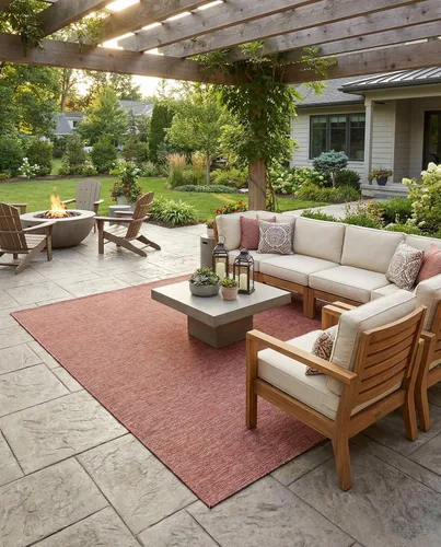 Vista 81 de Rugs.com Outdoor Solid Collection - Alfombra de pelo plano beige de 2 x 3 pulgadas, perfecta para entradas, cocinas, rincones de desayuno, piezas