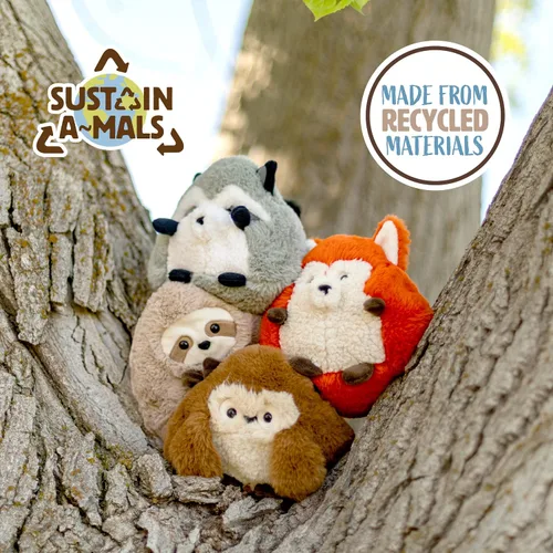 Vista 6 de Kids Preferred Sustain a-mals Bowen The Bunny - Peluche de peluche, fabricado con materiales reciclados
