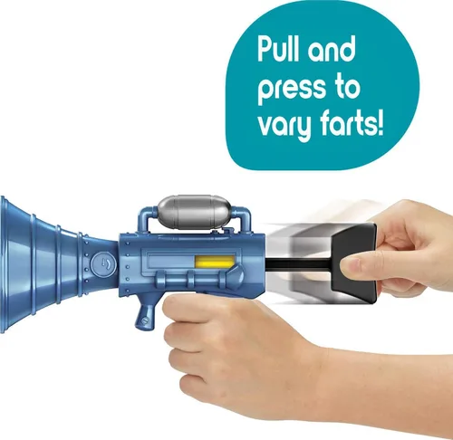 Vista 3 de Mattel Minions Tiny Toot Fart Toy Blaster, accesorio de juego de rol con mecanismo de disparo para variar el sonido