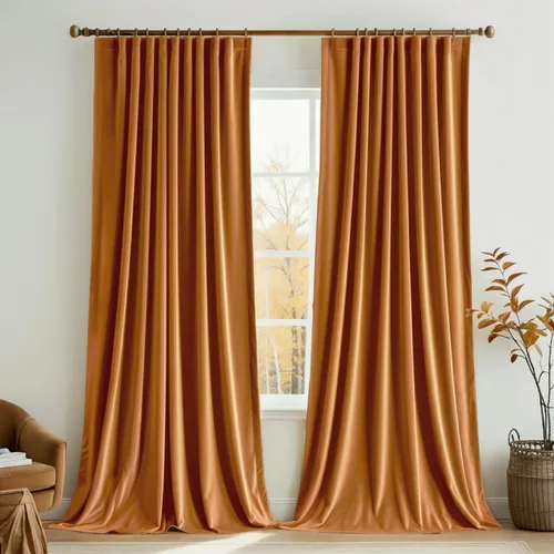 Vista 12 de MIULEE Cortinas de Terciopelo Negro de 84 Pulgadas de Largo 2 Paneles - Cortinas de Ventana con Pliegues Pinzados de Lujo que Oscurecen