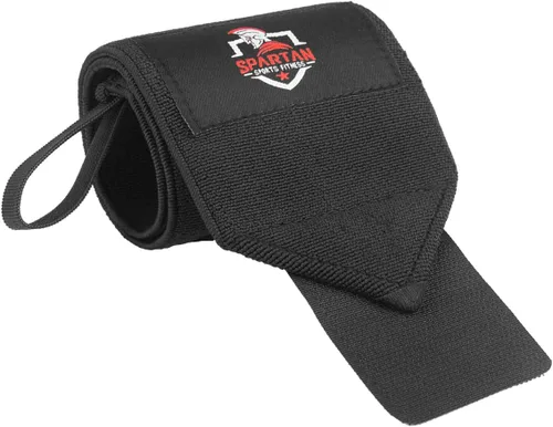 Vista 9 de Spartan Muñequeras para levantamiento de pesas de 18 pulgadas, soporte de muñeca resistente con bucle para el pulgar, envolturas de elevación