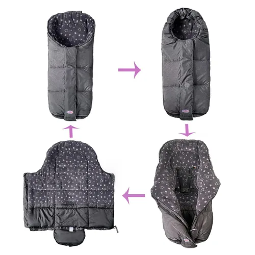 Vista 7 de funlife Saco de dormir impermeable para cochecito de invierno, ancho ajustable, ancho ajustable, diseñado para el crecimiento de los niños