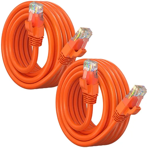 Vista 54 de Maximm Cable Ethernet Cat6, color negro (paquete de 2), cable UTP de 10 Gbps 550 MHz