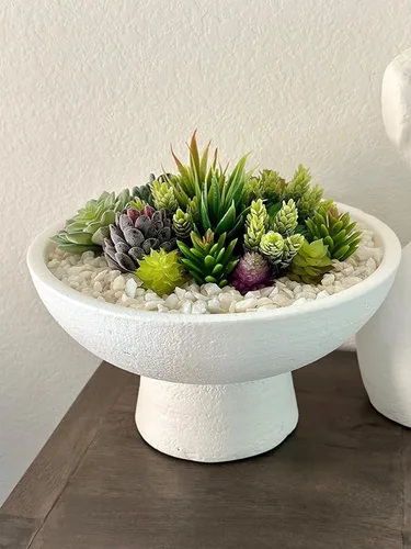 Vista 9 de Anoak Plantas suculentas artificiales, juego de 16 piezas de suculentas falsas sin maceta, decoración floral de alta calidad para decoración floral