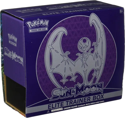Vista 2 de Pokémon Juego de cartas coleccionables, Sun & Moon, Caja de entrenamiento de elite (versión inglés) Lunala