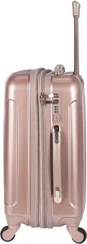 Vista 3 de Kensie Alma - Equipaje rígido con ruedas giratorias para mujer, Rose gold), T-57903-RG