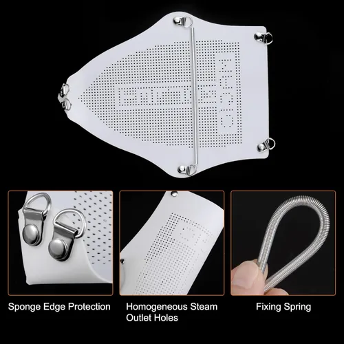 Vista 4 de HARFINGTON 2pcs Cubierta de hierro antiadherente zapato de hierro PTFE herramienta asistente de hierro eléctrico herramienta de hierro único placa