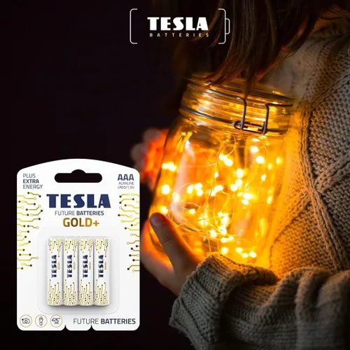 Vista 3 de Tesla Pilas alcalinas AAA Gold+ 4 Pack