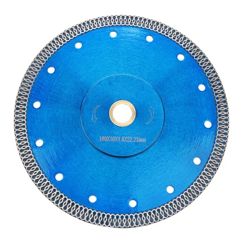Vista 11 de Cuchilla de corte de azulejos de 10 "Hoja de diamante fina estupenda para corte de azulejos de cerámica de mármol de granito