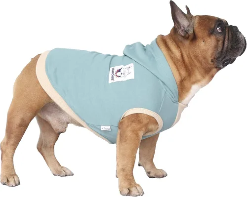 Vista 7 de iChoue - Disfraces para perros, I am a French Bulldog, suéteres divertidos, abrigos de invierno, sudaderas con capucha, Frenchie Pitbull Corgi, Pug