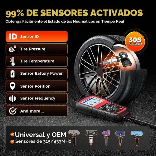 Vista 7 de Autel MaxiTPMS TS508WF TPMS Herramienta de programación, herramienta de reaprendizaje TPMS 2026 Wifi Ver. of TS508/TS408/TS501 PRO
