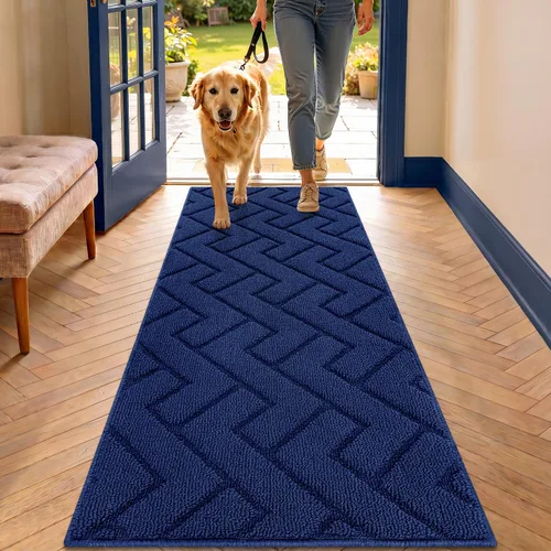 Vista 71 de hicorfe Tapete para puerta delantera para entrada exterior, 20 x 31.5 pulgadas, absorbente, resistente a la suciedad, tapetes de bienvenida