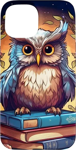 Vista 6 de Funda para bibliotecario para iPhone 16 Owl Book Lover