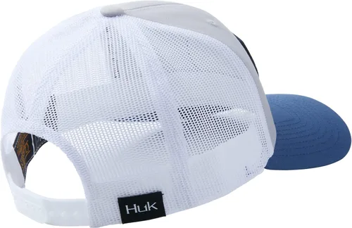 Vista 2 de HUK Men's Mesh Trucker Snapback Anti-Glare Fishing Hat