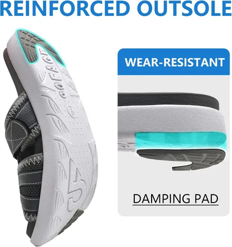 Vista 5 de COFACE Sandalias de recuperación deportiva para hombre, fascitis plantar, suaves, ligeras, ortopédicas