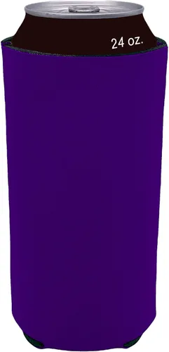 Vista 32 de Espuma en blanco plegable de 24 oz. Can Coolie (variedad, paquete de 6)