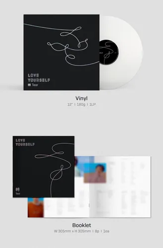 Vista 3 de Ámate a ti mismo: Álbum Tear BTS [LP ver.]+Beneficios de pre-pedido+Regalos inspirados en BolsVos K-POP