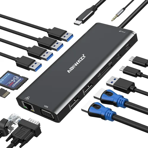 Vista 10 de Adaptador USB C a HDMI,Adaptador USB-C Hub Multipuerto Digital AV