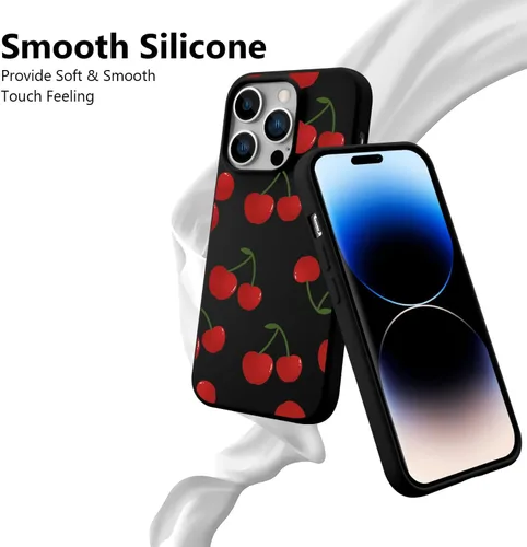 Vista 2 de Funda de silicona líquida compatible con iPhone 11 Pro Max, funda de protección suave a prueba de golpes, soporte de carga inalámbrica