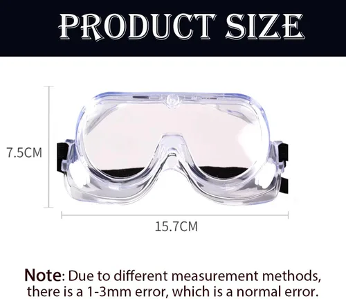 Vista 3 de Gafas de protección ajustables para pestañas y cejas, protectores de ducha, protectores para ojos post-LASIK, diseño compatible con gafas