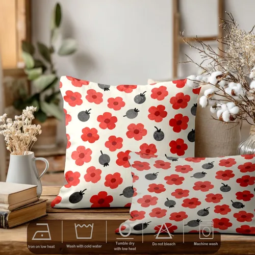 Vista 346 de Batmerry Autumn Pumpkin Templeton Throw Pillow Covers, Green Leaves Paths Forests Decorative Pillow Covers Digital Printing Blended for Couch Sofa