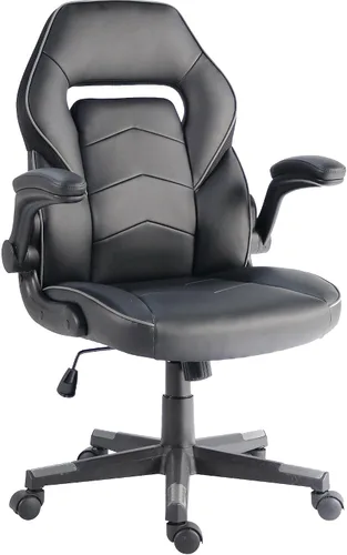 Vista 11 de NuSparc SpawnSafe - Silla para videojuegos, altura ajustable, reposabrazos abatibles, giro de 360°, negro/azul