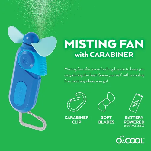 Vista 2 de O2COOL Sport Carabiner ventilador y vaporizador