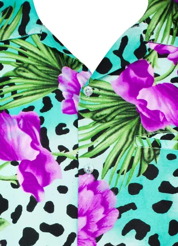 Vista 3 de KING KAMEHA Men's Regular-Fit Hawaiian-Shirts Casual Funky Animal-Print-Shirts