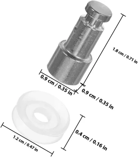 Vista 2 de Gatuida Universal Pressure Cooker Float Valve Replacement Kit, 12pcs (6 Float Valve Stems + 6 Gaskets) Compatible with 4l/5l/6l Electric Pressure