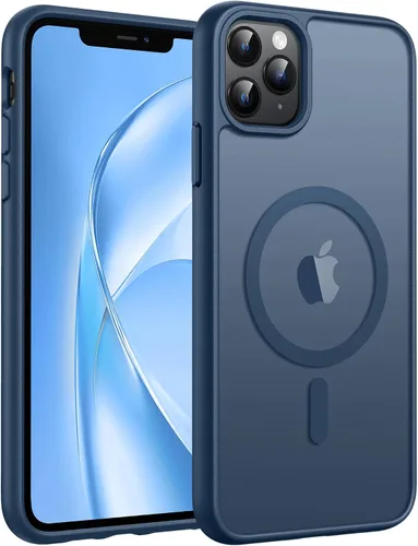 Vista 354 de FNTCASE - Funda para iPhone 16 Pro: magnética, mate, translúcida, de grado militar, protectora contra caídas, resistente, fina, duradera y a prueba
